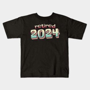 Officially Retired 2024, Funny Retired, Retirement, Retirement Gifts, Retired Est 2024, Retirement Party Kids T-Shirt